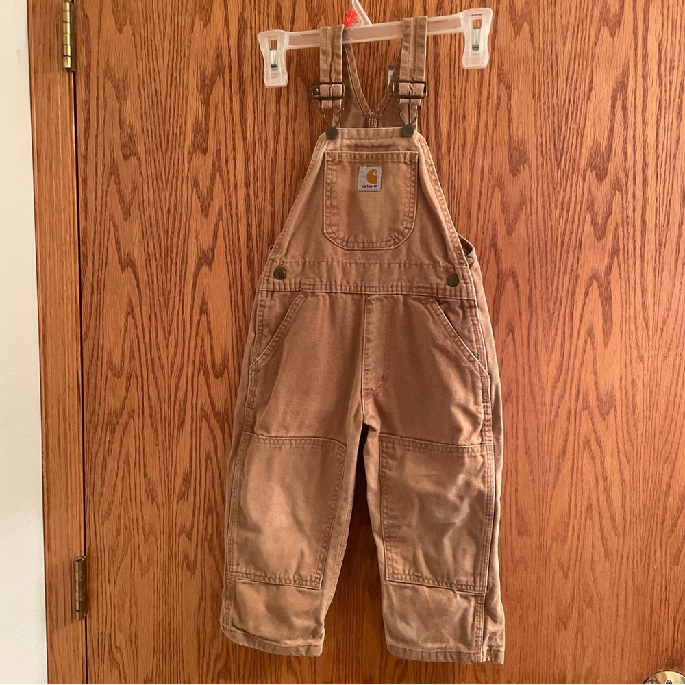 Carhartt Tan Toddler Boys Overalls Size 3T